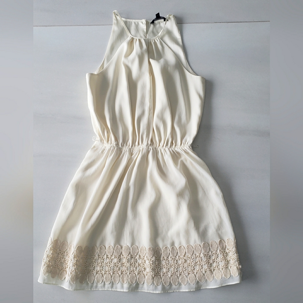 EXPRESS Ivory Casual Dress - Picture 1 of 5